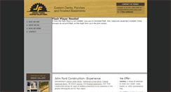 Desktop Screenshot of johnfordconstruction.com