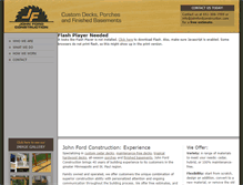 Tablet Screenshot of johnfordconstruction.com